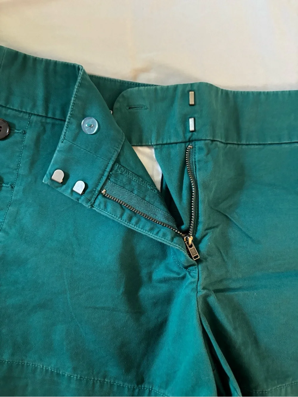Ann Taylor LOFT Teal High-Waisted Shorts Size 8